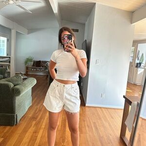 Top Shop A Fit Jean Shorts